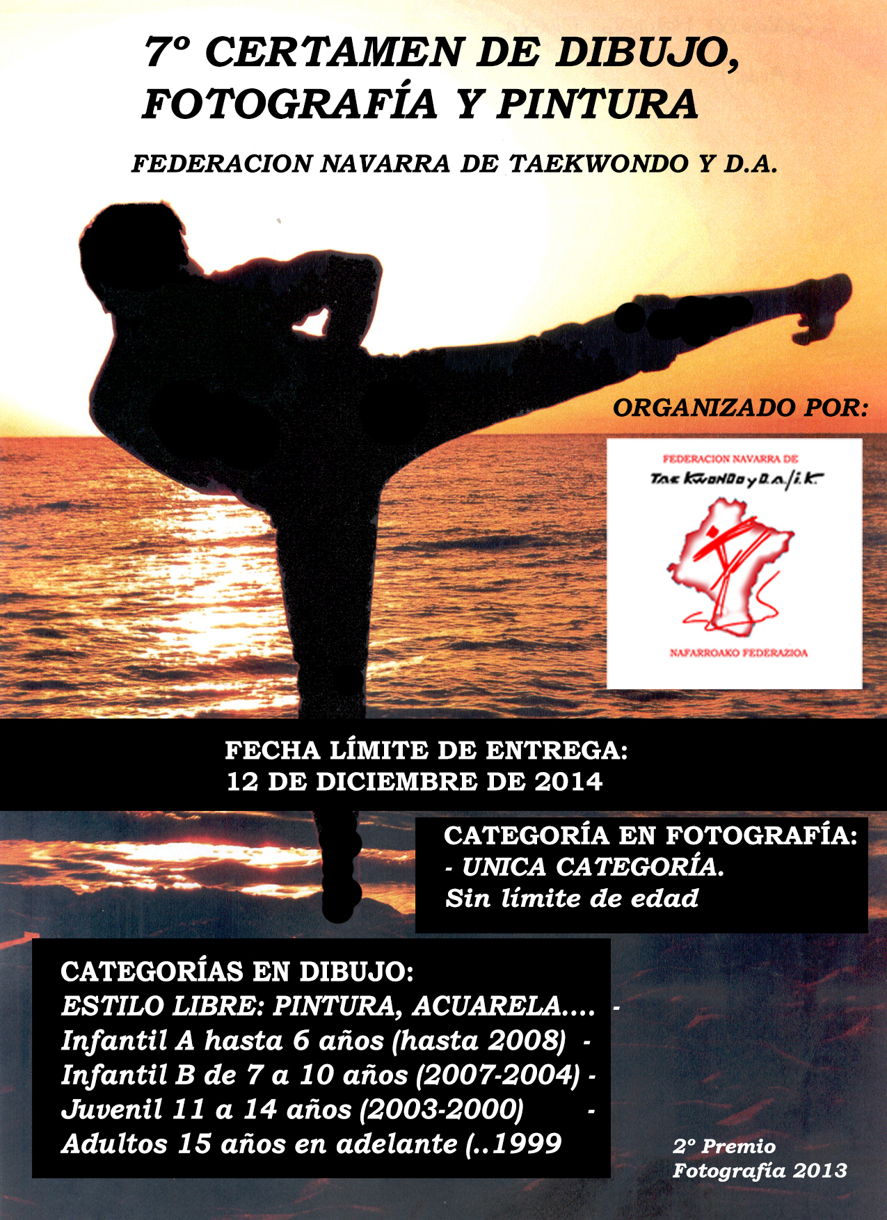 CONCURSO DIBUJO Y FOTOGRAFIA DE TAEKWONDO